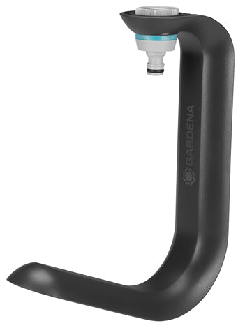 Gardena Liano TapFix Schlauchhalter 20 m – zur Wandmontage, werkzeuglos, schwarz