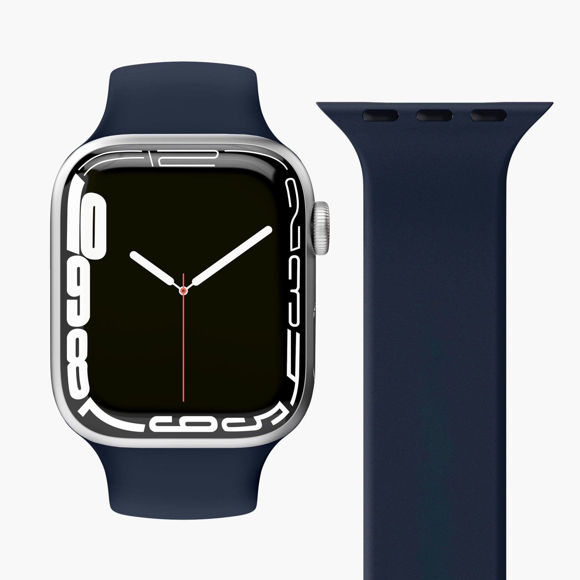 Vonmählen Solo Loop 1 – Armband – für Apple Watch (diverse Grössen), Navy, S, Silikon