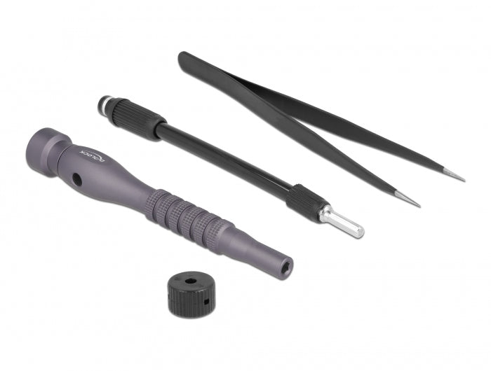 DeLOCK Präzisions-Schraubenzieher-Set PH/PZ/SL/TX/HEX u. a., magnetisch, Etui