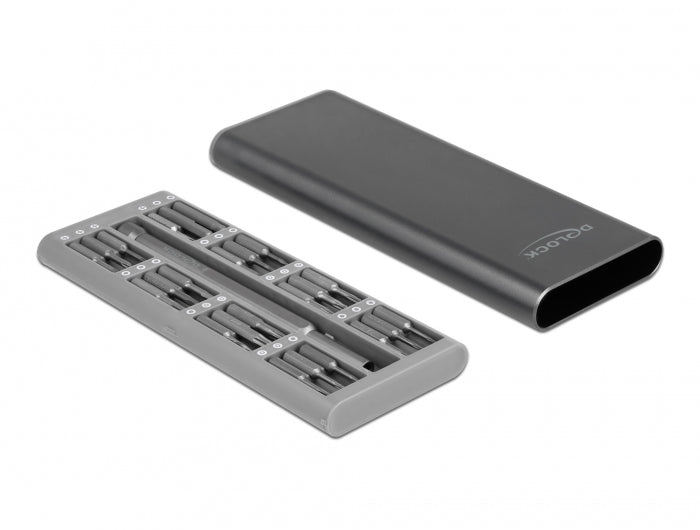 DeLOCK Elektronik-Reparaturset – 49-teilig, Bits: Torx, PH, SL – magnetischer Bithalter