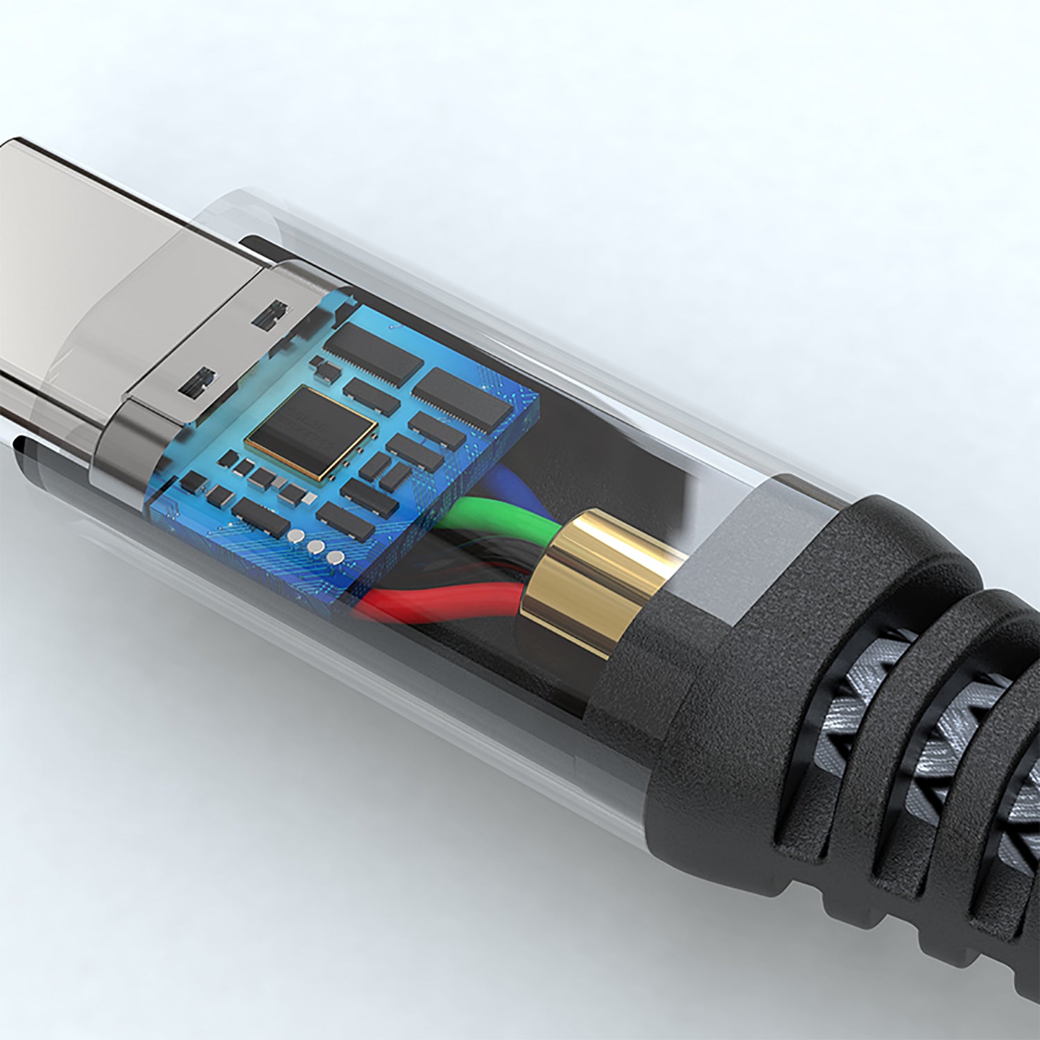4smarts USB-C auf USB-C Kabel – USB 2.0 (480 Mbit/s) – 1,5 m – PD 100 W – Geflochten – Schwarz