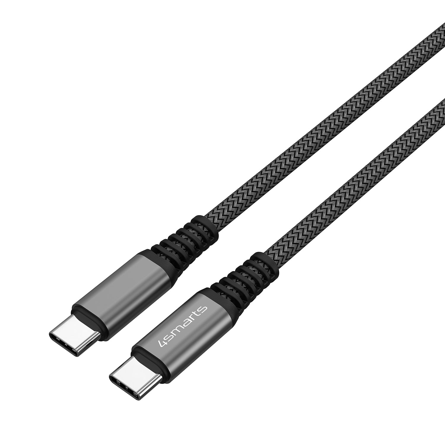 4smarts Daten- & Ladekabel – USB-C auf USB-C 3 m, 100 W, geflochten – für USB-C Geräte