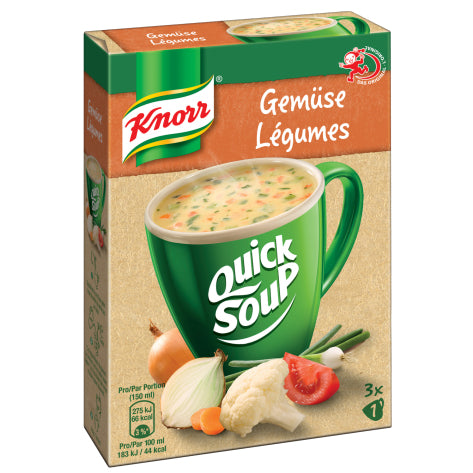 Knorr Quick Soup Suppe – Gemüse – 3×44 g
