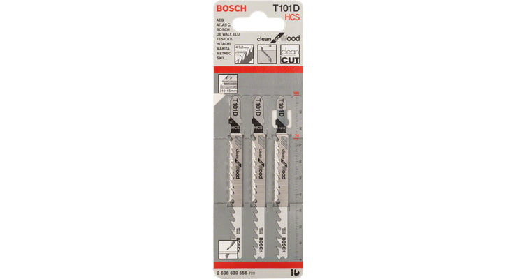 Bosch Professional – Stichsägeblatt, T 101 D, 100 mm, 100 Stk.