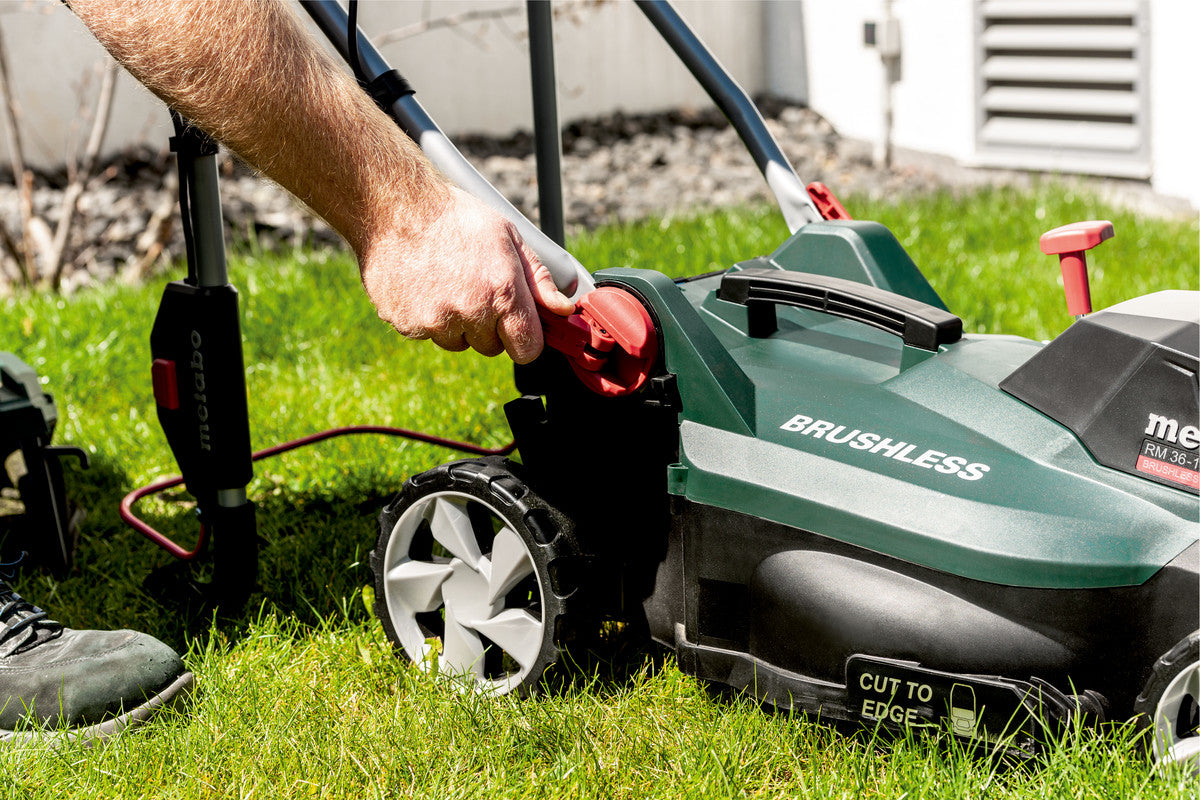 Metabo RM 36-18 LTX BL 36 Akku-Rasenmäher, bürstenlos – 18 V – Schnittbreite 36 cm – Solo – CAS