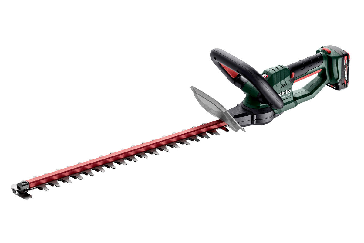 Metabo HS 18 LTX 55 Akku-Heckenschere – 18 V – 550 mm Schwert – 2×2,0 Ah & Ladegerät – CAS