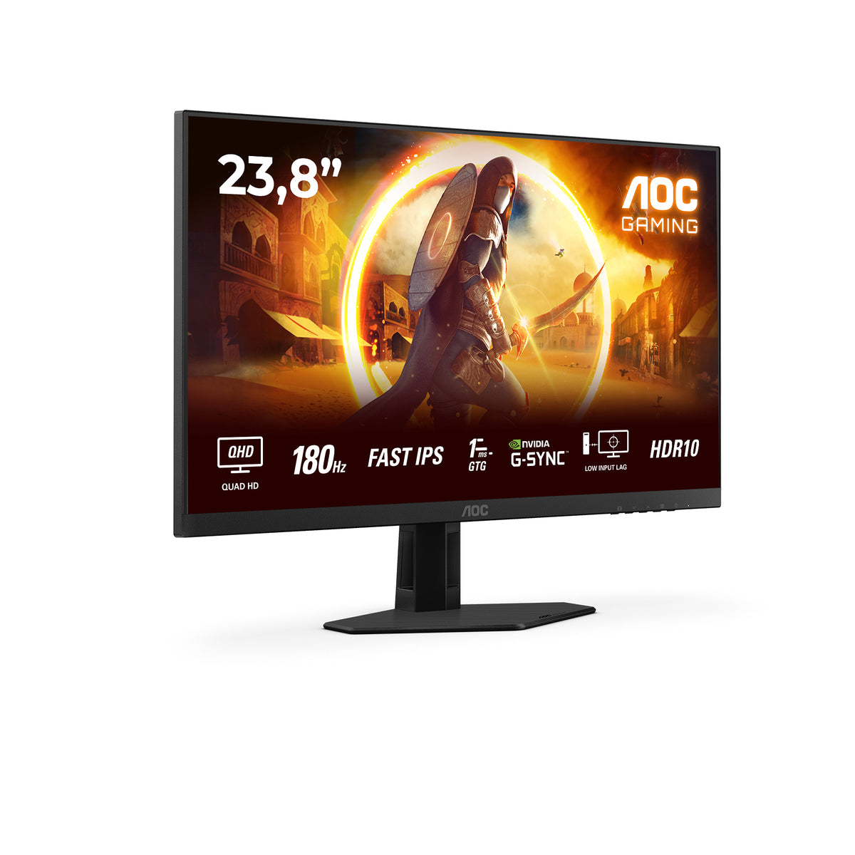 AOC G4 Q24G4RE – 23,8", 2560 × 1440 (WQHD), IPS, 180 Hz, HDR10