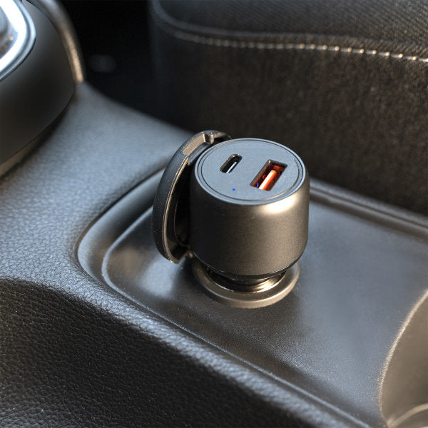 4SMARTS VoltRoad Auto-Ladegerät 83 W – USB-C×1, USB-A×1 – PD, QC 3.0 – für Laptop, Smartphone, Tablets