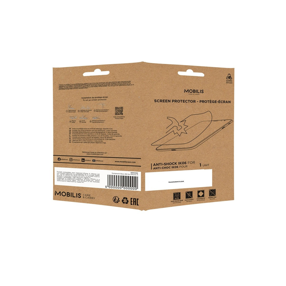 Mobilis Displayschutzfolie für Galaxy Tab A8 10,5" – 5H, schockresistent