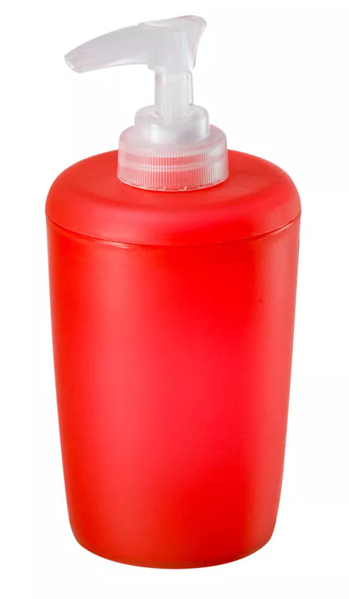Diaqua Trend Frosted Seifenspender – Polypropylen, Rot/Transparent, 400 ml