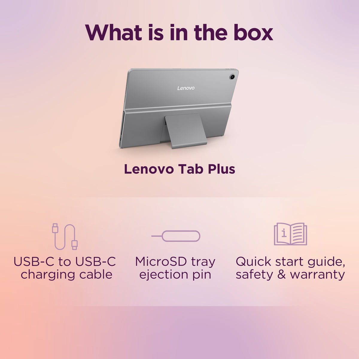 Lenovo Tab Plus – 11,5", 128 GB, 8 GB RAM, Wi‑Fi, Grau, IP52