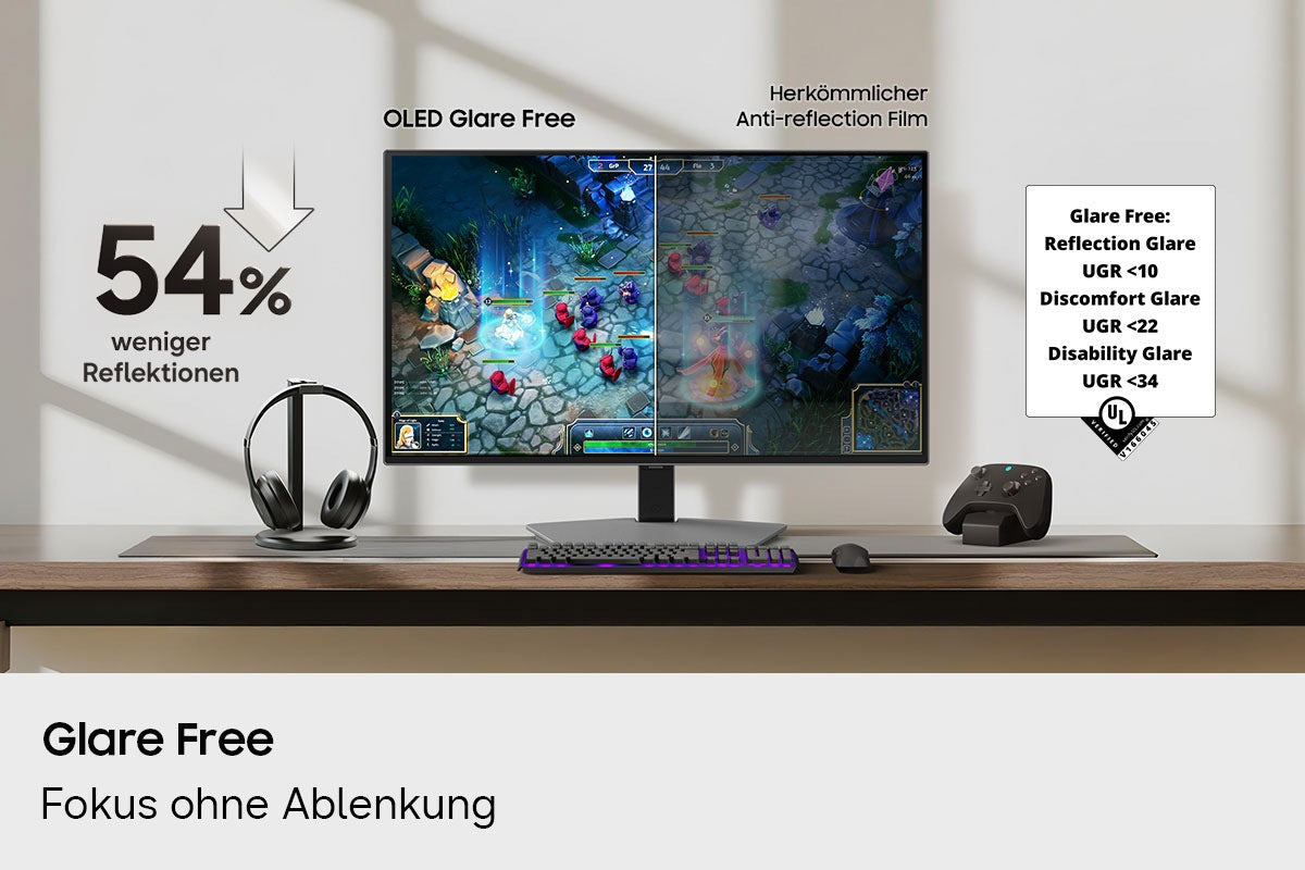 Samsung Odyssey G8 (G80SH) – 27", 3840 × 2160 (4K), OLED, 240 Hz, USB-C 98 W, DisplayHDR 400