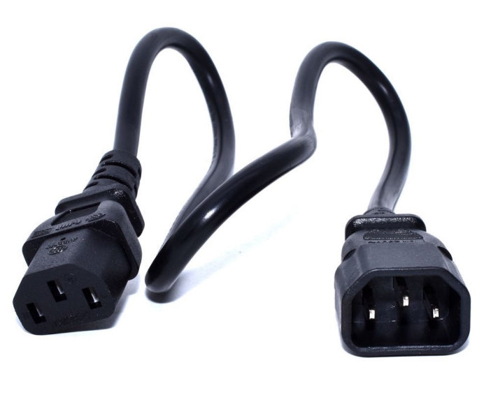 Zebra Netzkabel, IEC C14 auf IEC C13, 0,5 m