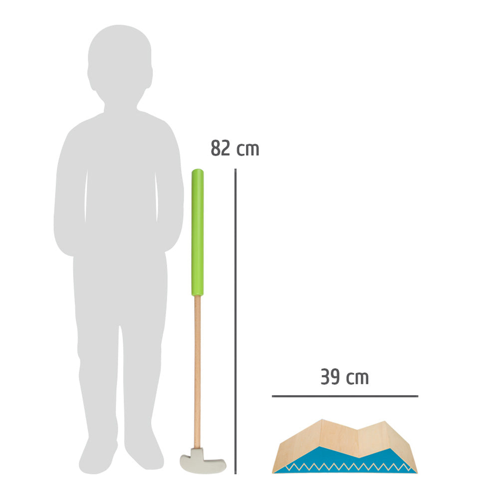 Small foot Minigolf-Set Active – 1 Stück – ab 5 Jahren – Holz – mehrfarbig – FSC
