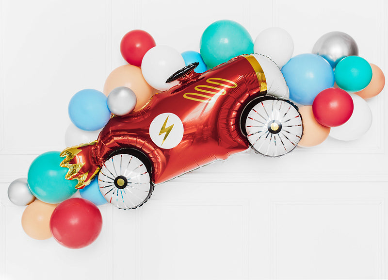 PartyDeco Folienballon Auto – Mehrfarbig – 92 × 45 cm – Folie – 1 Stk