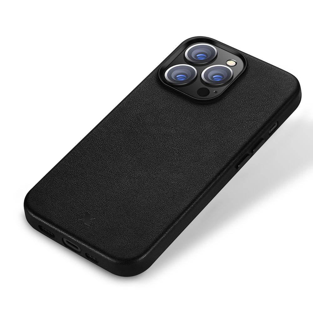 Nevox – Backcover StyleShell – für Apple iPhone 16 Pro – schwarz – Leder