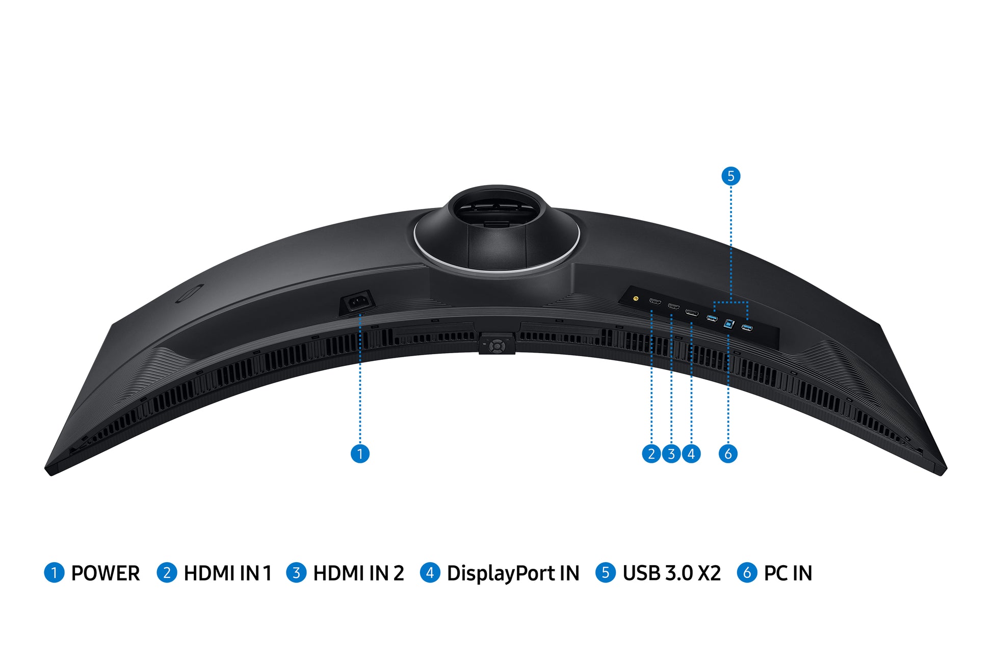 Samsung Odyssey G9 G95C – 49" Gebogen 1000R, 5120 × 1440 (DQHD), VA, 240 Hz, DisplayHDR 1000