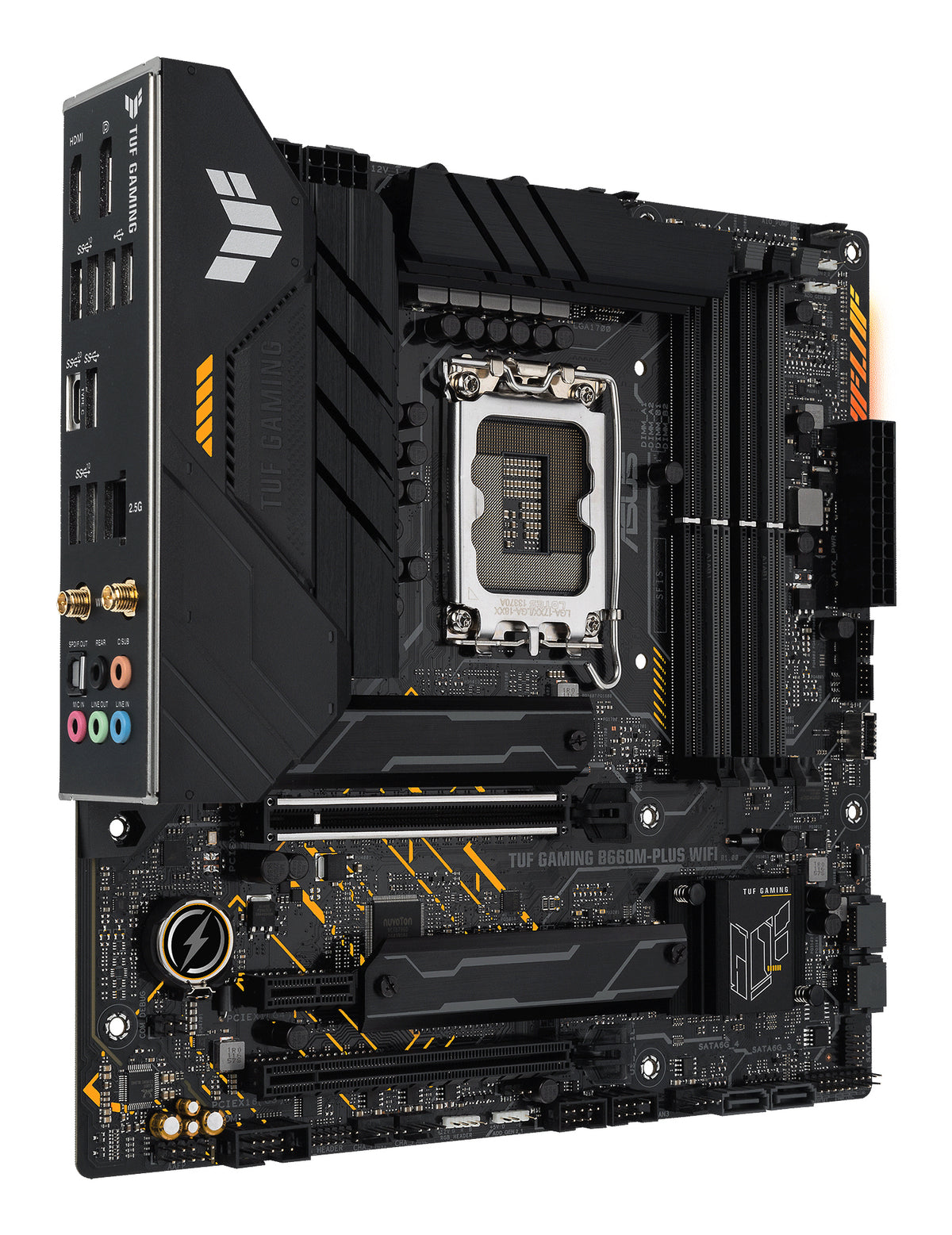 ASUS TUF GAMING B660M-PLUS WIFI – Mainboard – LGA 1700, Intel B660, mATX, DDR5