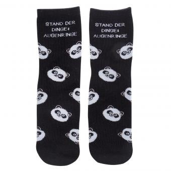 Sheepworld Socken Augenringe – schwarz/weiss, Grösse 41–46