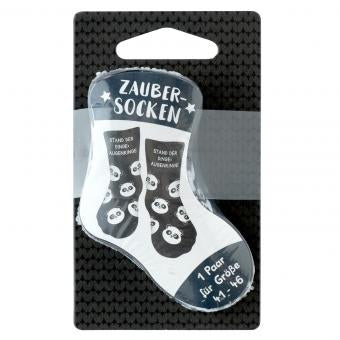 Sheepworld Socken Augenringe – schwarz/weiss, Grösse 41–46