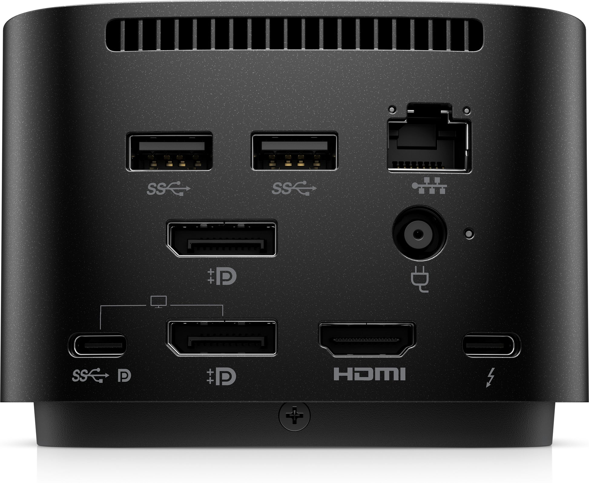 HP G4 Dockingstation – Thunderbolt 4, 2× DP, 1× HDMI, 4× USB-A, 1× USB-C, 120 W PD, GbE, für Windows/Mac