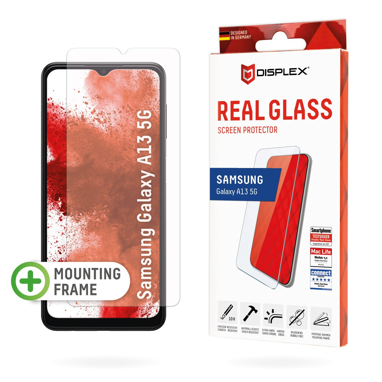 E.V.I. DISPLEX – Backcover – für Samsung Galaxy A13 5G – transparent – Glas
