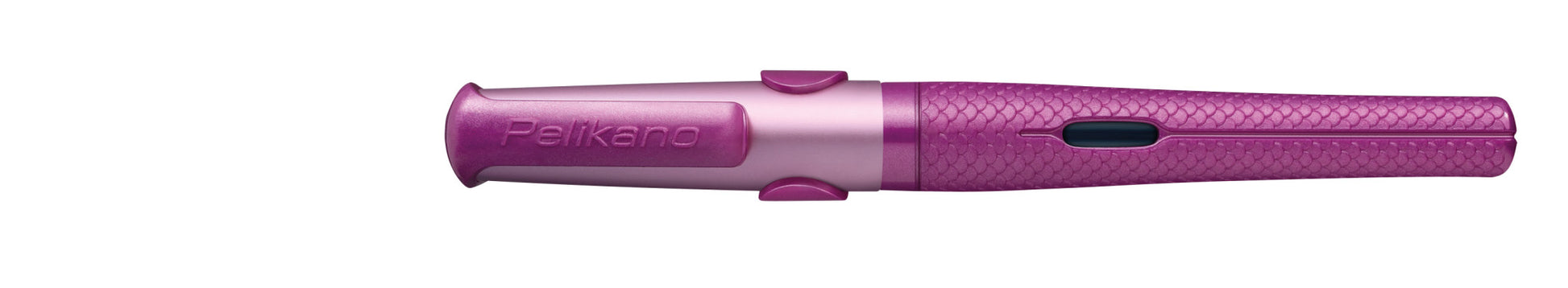 Pelikano Stardust – Federspitze L – für Linkshänder – Lila, Blau – Patronen