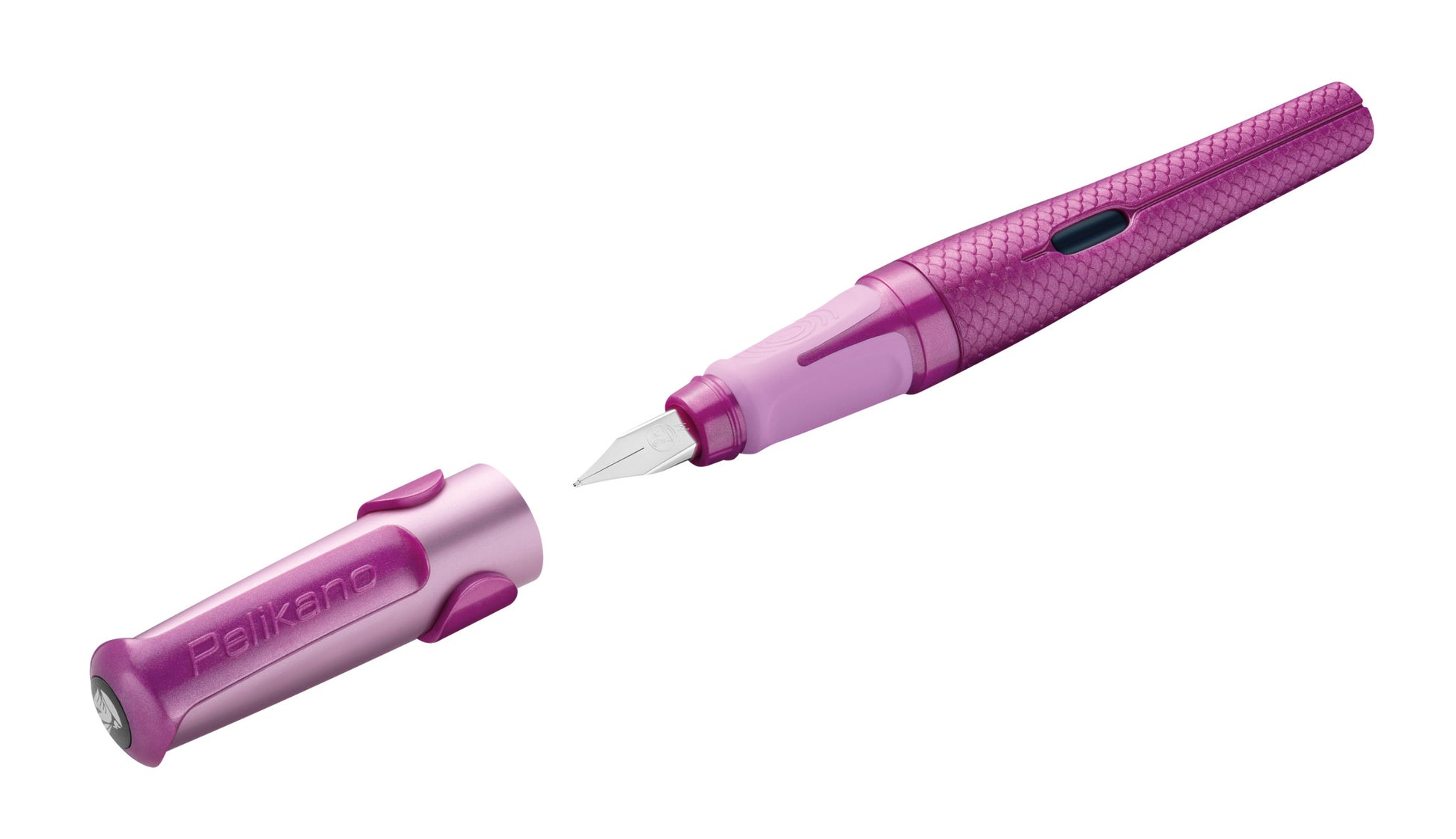 Pelikano Stardust – Federspitze M – für Rechtshänder – Lila, Blau – Patronen