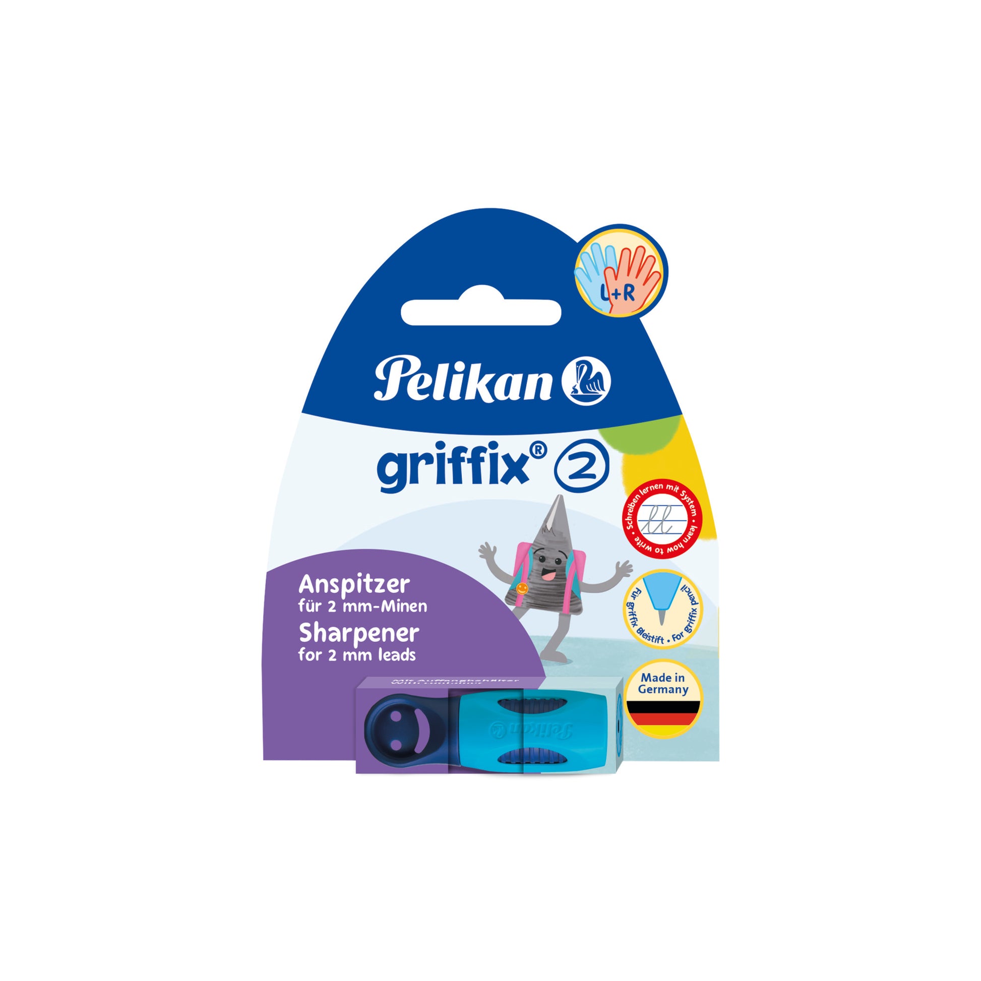 Pelikan Spitzer – für Ø 2 mm – Kunststoff – Blau