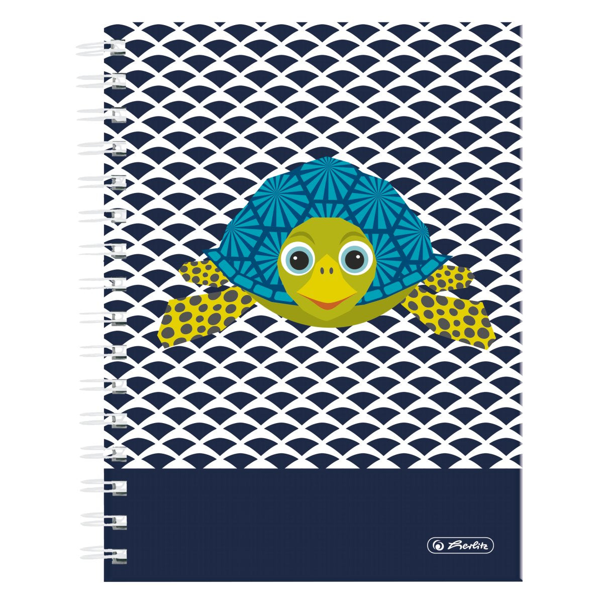 Herlitz Spiralblock, A5, kariert 5 mm, Spiralbindung, Karton, 50 Blatt, perforiert, 70 g/m² – sortiert