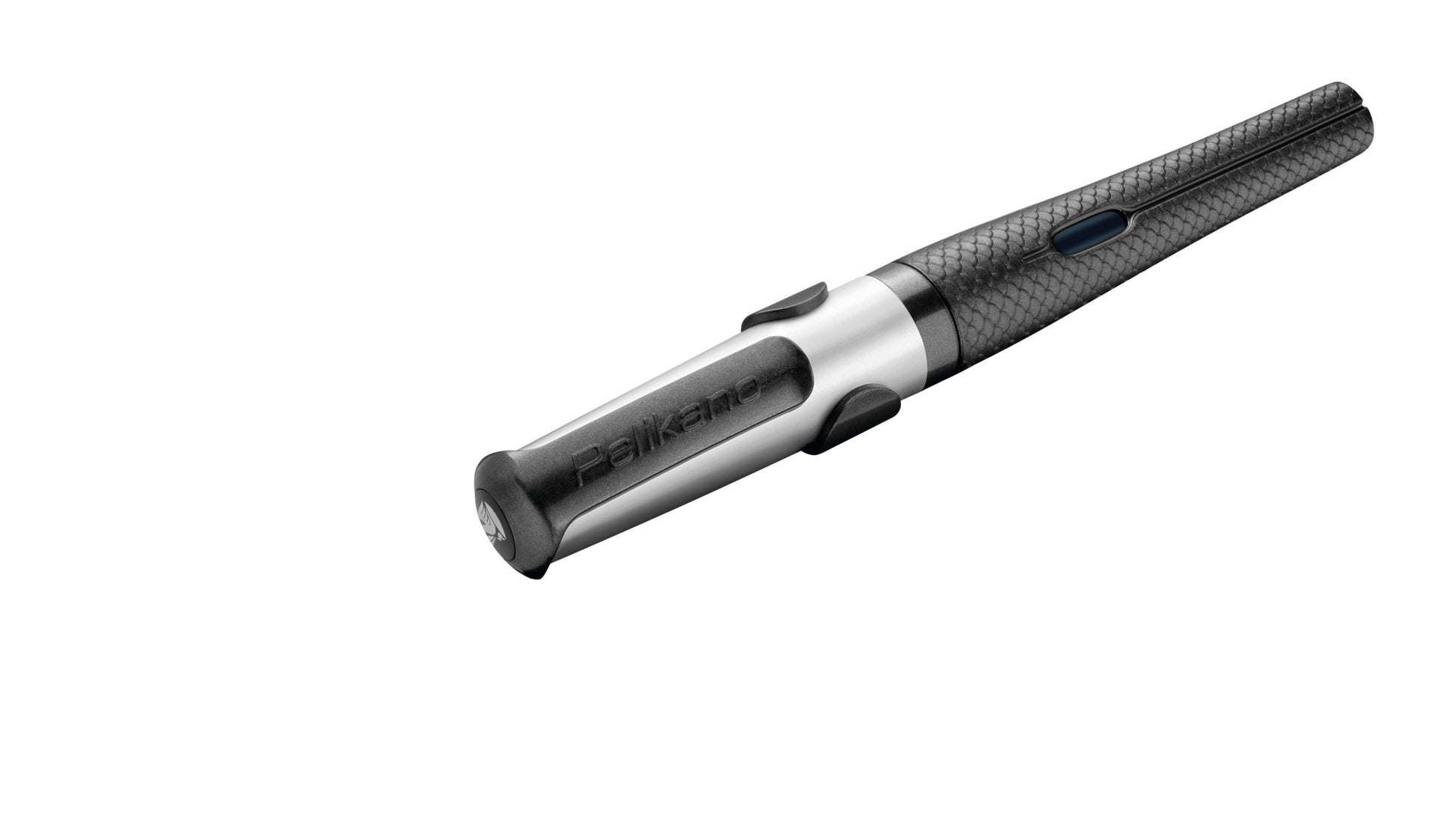 Pelikano Dark Legend – Federspitze M – für Rechtshänder – Schwarz, Blau – Patronen