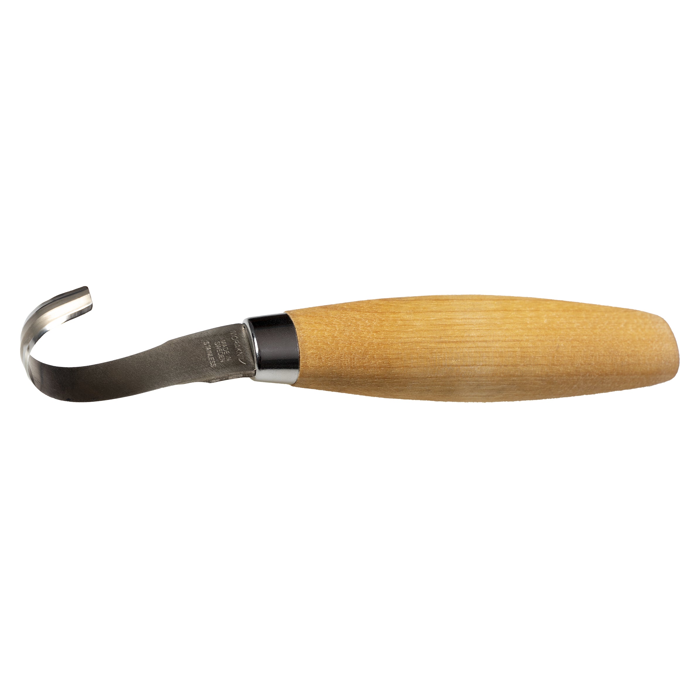 Morakniv Hook Knife 162 Double Edge – Tranchiermesser 55 mm, Edelstahl, Holzgriff