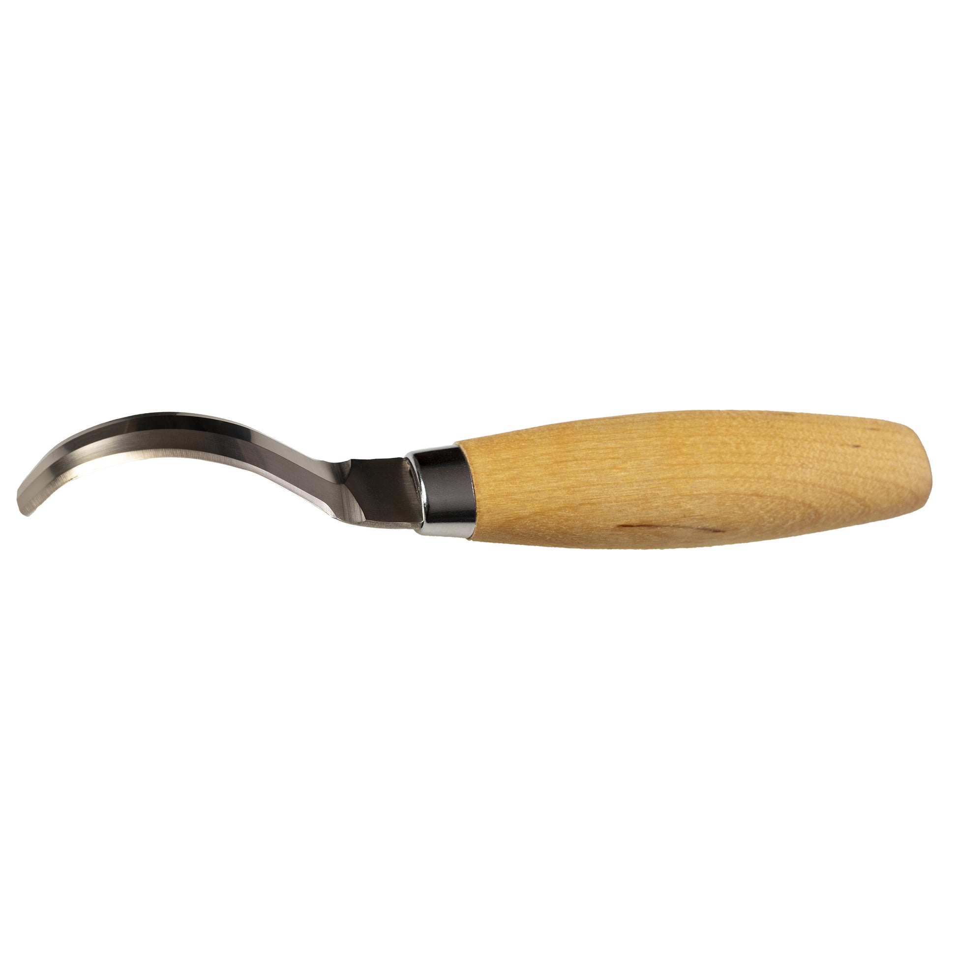 Morakniv Hakenmesser 163 Doppelschneidig – Skalpell 74 mm, Holz, Beige