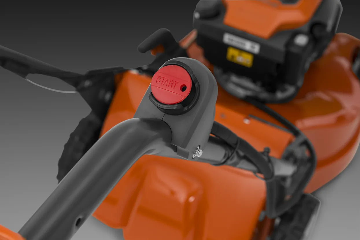 Husqvarna LC 353VE – Benzin-Rasenmäher Schnittbreite 530 mm, Radantrieb, Grasfangsack 60 l, Schwarz/Orange