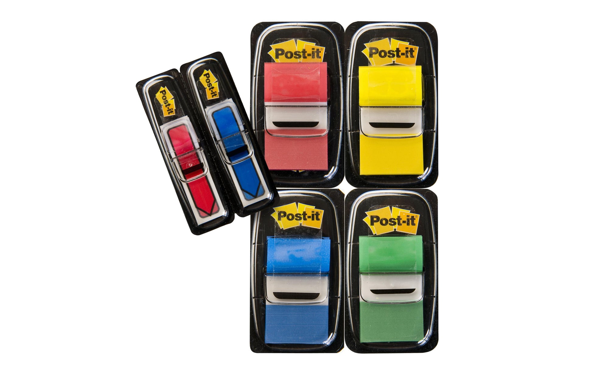 Post-it – 680-P6 – Haftmarker Index, 4 Farben, 25,4 × 43,2 mm, 6er Spender