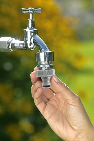 Gardena Hahnverbinder – 33,3 mm (G 1) – für Wasserhahn – Kunststoff
