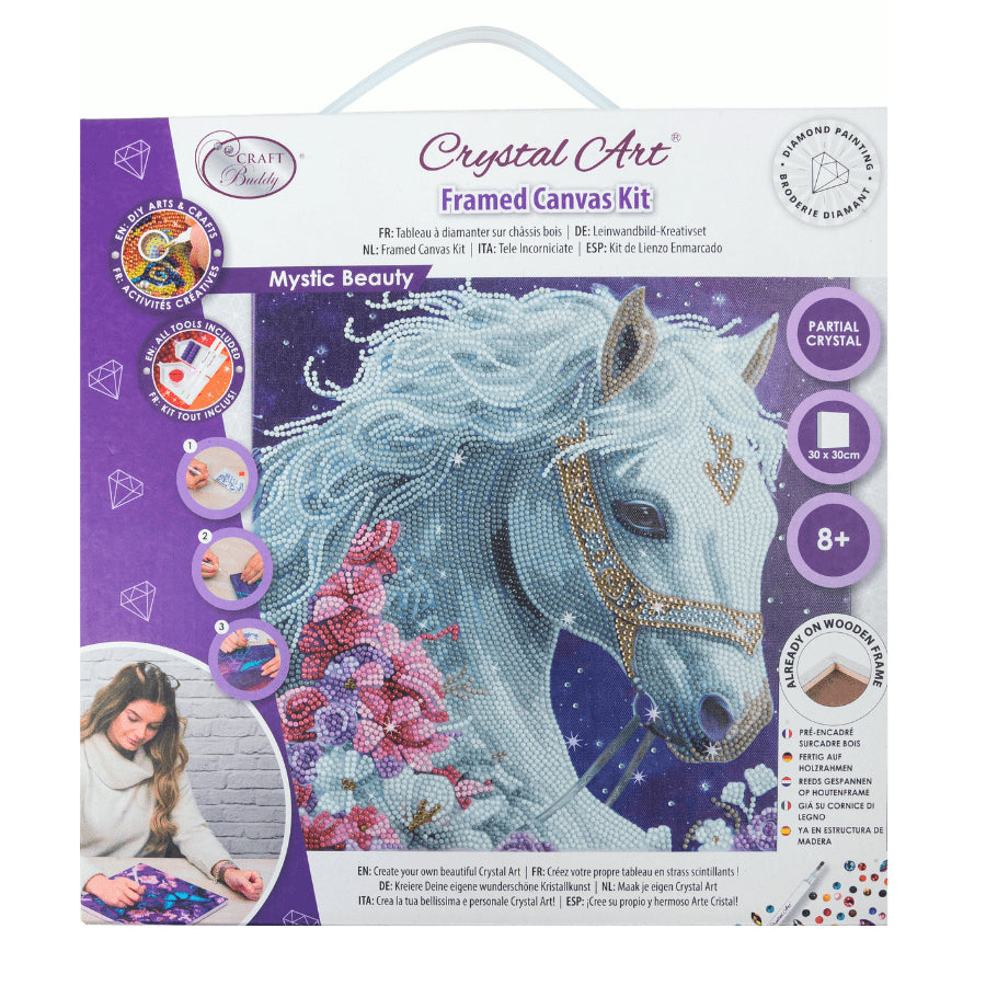 CRAFT Buddy Mystic Beauty – Diamond Painting Set – Pferd – 30 × 30 cm – ab 8 Jahren