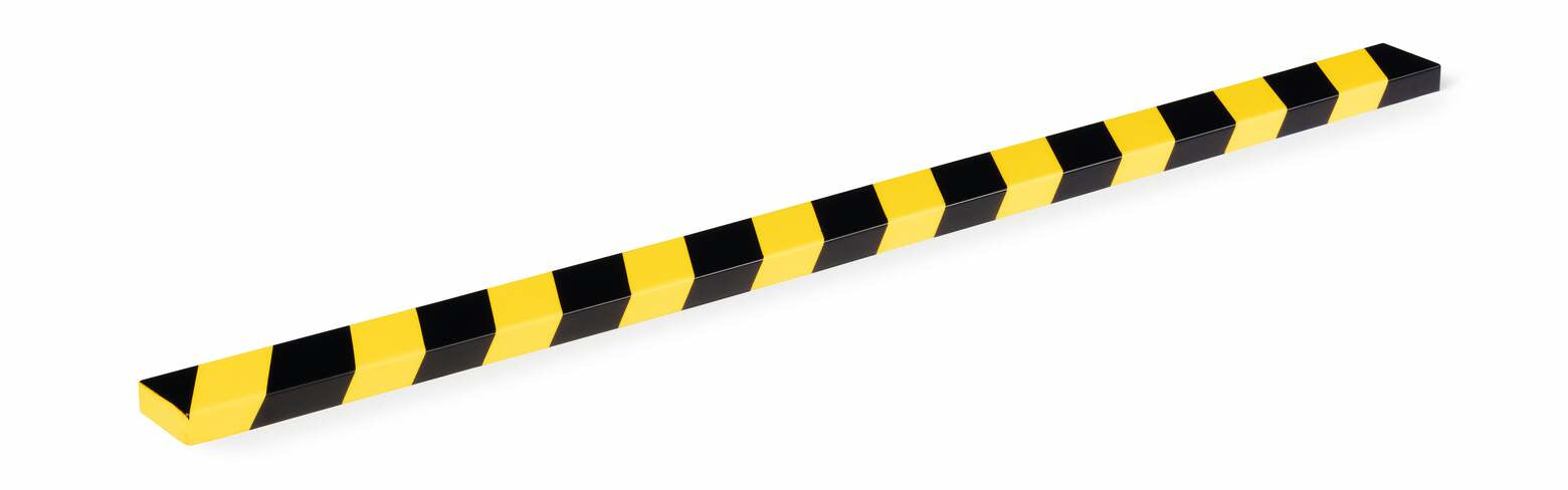 Durable Flächenschutzprofil S20 – 60 × 1'000 mm, Kunststoff, Schwarz/Gelb, selbstklebend