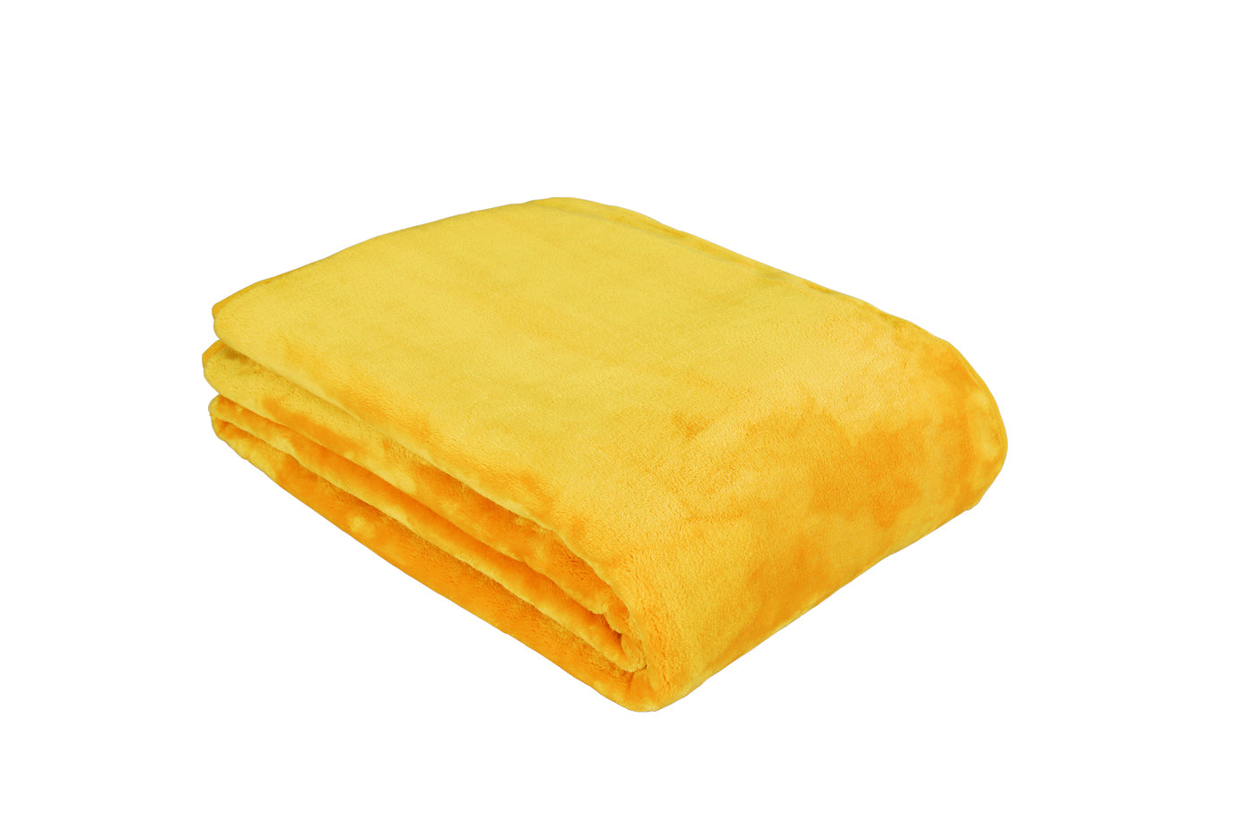Eskimo Wohndecke Cashmina – 150 × 200 cm, Micro-Polyester, Gelb
