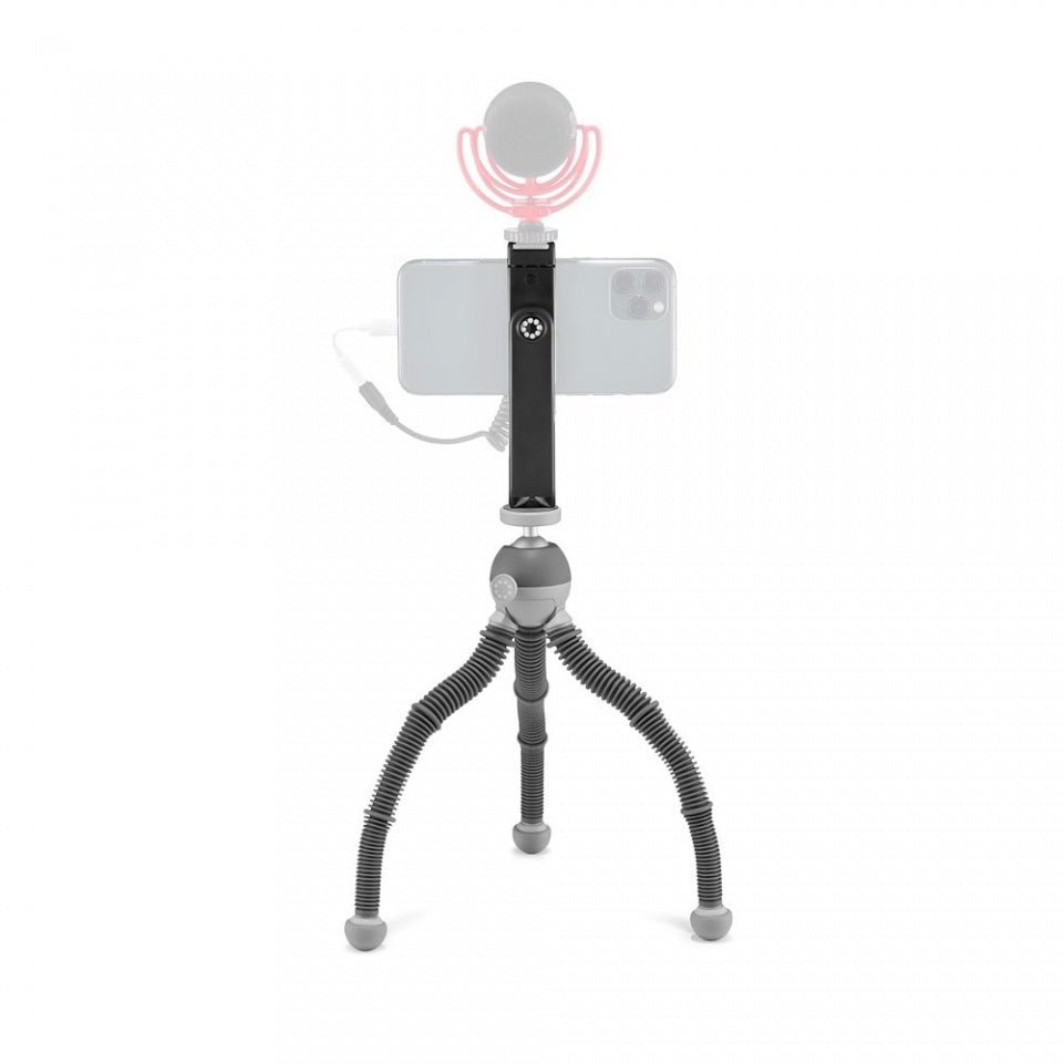 Joby PodZilla Medium Kit Mini-Stativ – bis 25 cm, 1 kg Traglast, 1/4" Gewinde – Grau