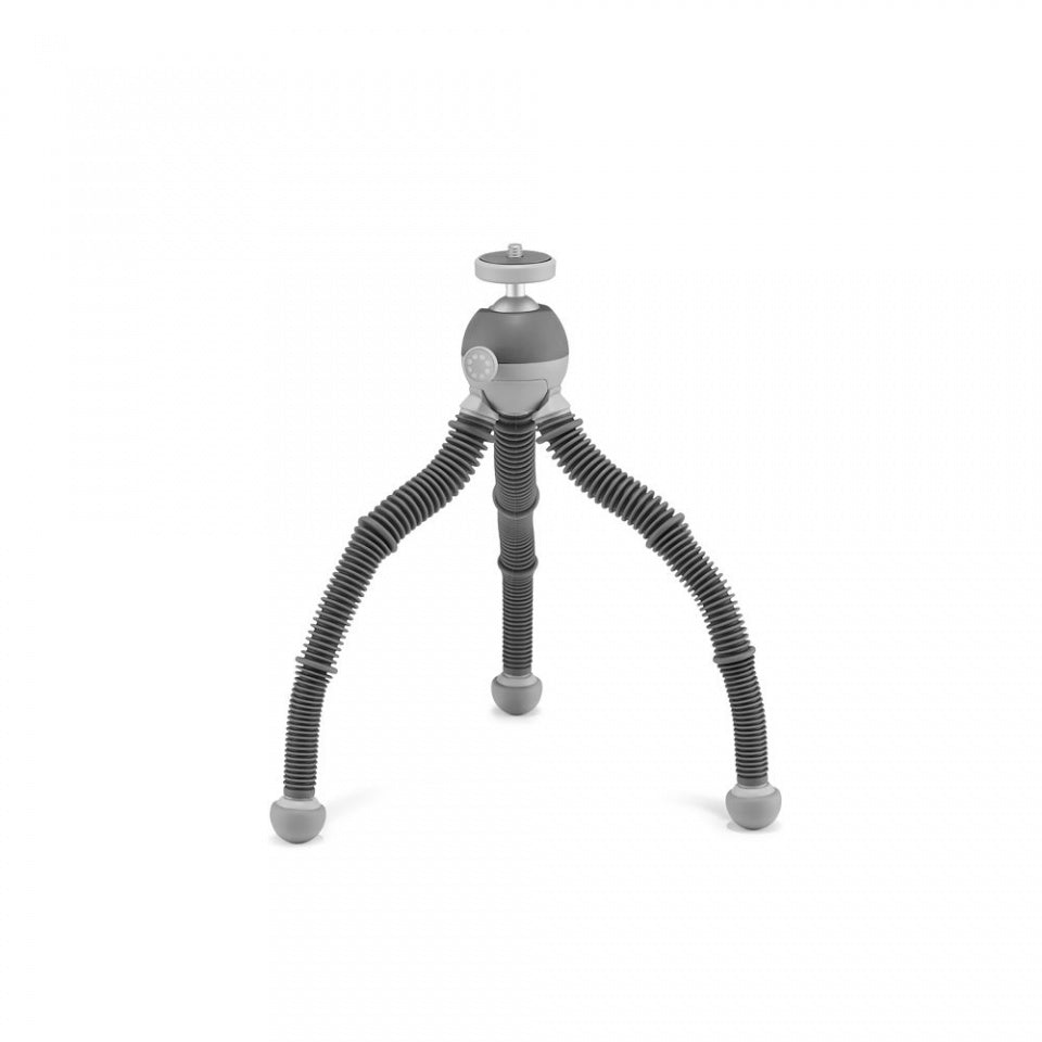 Joby PodZilla Medium Kit Mini-Stativ – bis 25 cm, 1 kg Traglast, 1/4" Gewinde – Grau
