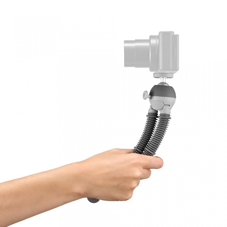Joby PodZilla Medium Kit Mini-Stativ – bis 25 cm, 1 kg Traglast, 1/4" Gewinde – Grau