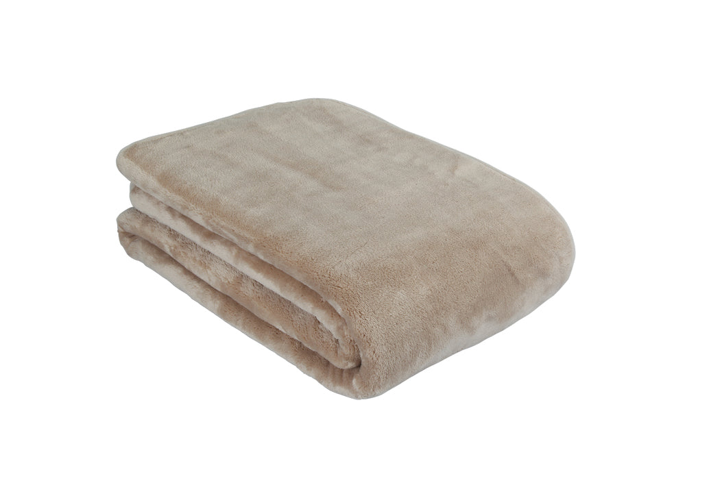 Eskimo Wohndecke – 150 × 200 cm, Micro-Polyester, Beige
