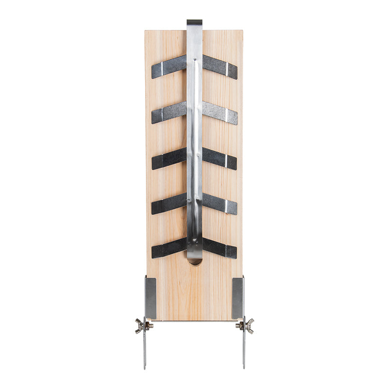 Esschert Design FF489 – Räucherbrett 19,5 × 5,6 × 55,2 cm, Zedernholz/Edelstahl, für Lachs