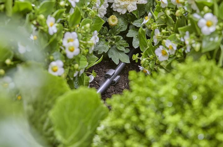 Gardena Rohrhalter – Ø 4,6 mm, Grau, für Micro-Drip-System