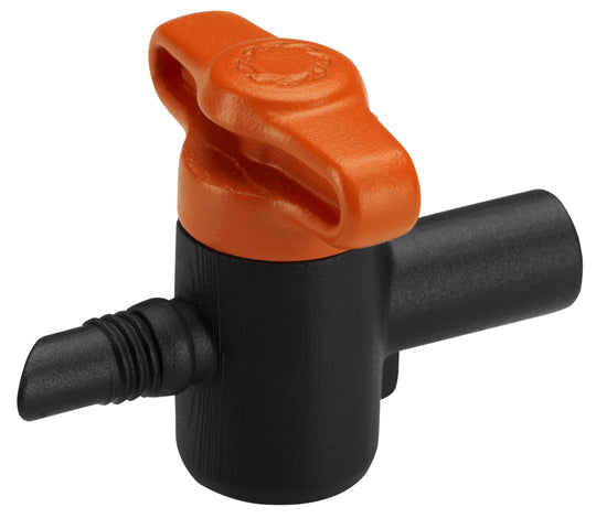 Gardena Regulierventil – Micro-Drip-System, Schwarz, Orange, für 4,6 mm Rohre