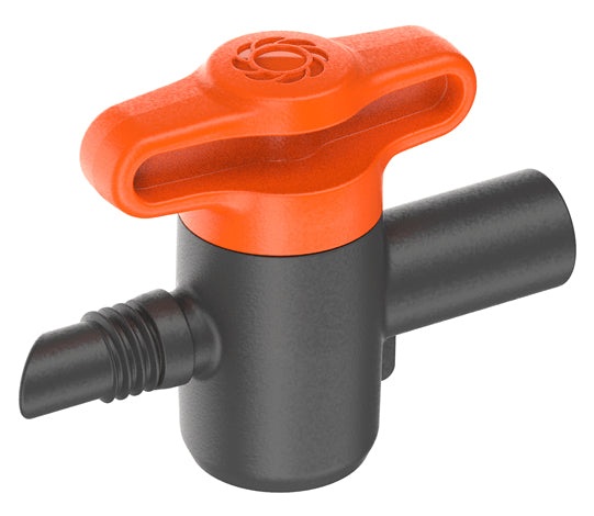 Gardena Regulierventil – Micro-Drip-System, Schwarz, Orange, für 4,6 mm Rohre