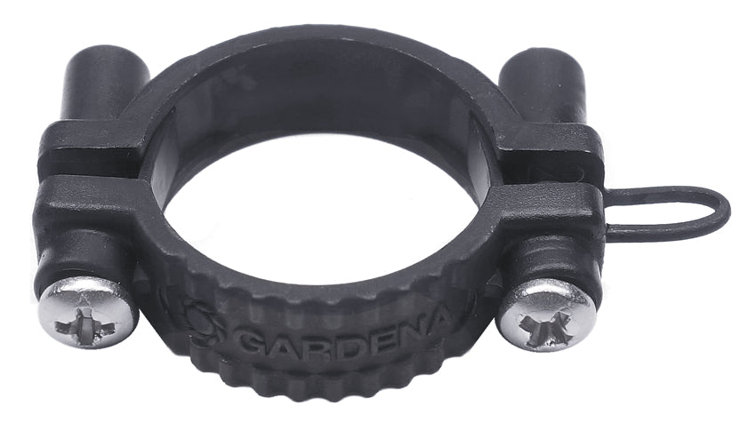 Gardena Klemme verschraubt (Rohrschelle) – Kunststoff, Schwarz