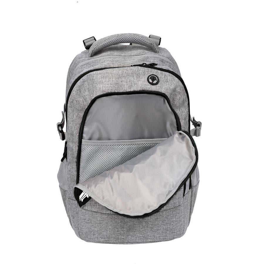 Eberhard Faber Schulrucksack X-Style – grau/schwarz, Polyester – 32 × 47 × 21 cm, 30 L, 1.100 g