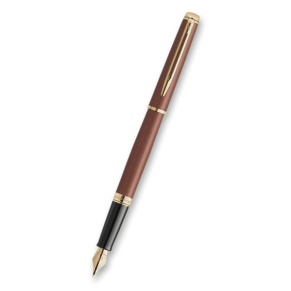 Waterman Hémisphère Understated Ed. Metall Kupfer – Füllfederhalter Feder F – rot, gold – Patronen/Konverter